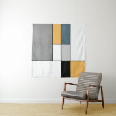 Tenture Mondrian inspiré (En situation (horizontale))