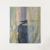 Tenture Monet - Le Manneport, Falaise à Etretat, coucher d (Devant)