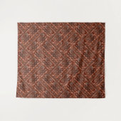 Tenture Monochrome beige brown ethnic pattern. (Devant (Horizontal))