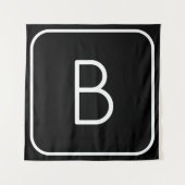 Tenture Monogram de Styled | White & Black (Devant)