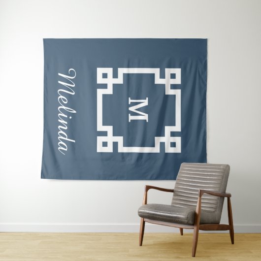 Tenture Monogram design (En situation (horizontale))