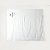 Tenture Monogramme classique moderne Mariage arrière-plan  (Devant (Horizontal))
