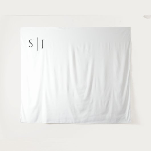 Tenture Monogramme classique moderne Mariage arrière-plan  (Devant (Horizontal))