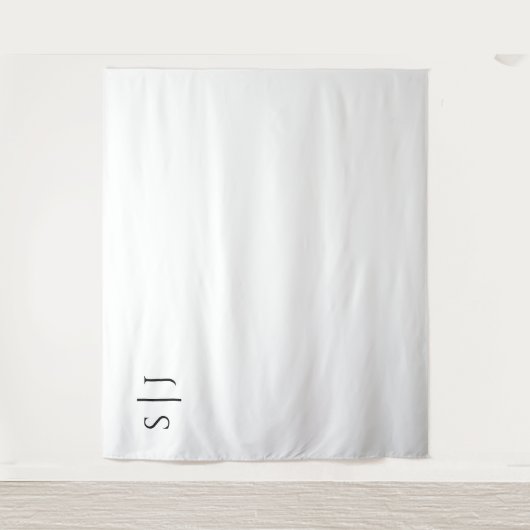 Tenture Monogramme classique moderne Mariage arrière-plan (Devant)