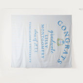 Tenture Monogramme de cowboy Sud - photo fond (Devant (Horizontal))