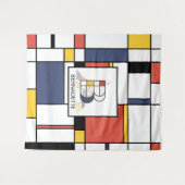 Tenture Monogramme de l'art néoplasticisme charmant. Lettr (Devant (Horizontal))