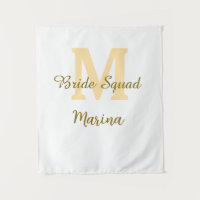 Monogramme de l'équipe de la mariée simple shower