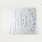 Tenture Monogramme de Wedgwood Graduation Photo Contexte (Devant (Horizontal))