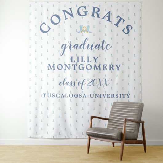 Tenture Monogramme des Bottes du Sud - Présentation de la (En situation)