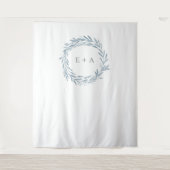 Tenture Monogramme mariage, accessoires photo, cabine phot (Devant)