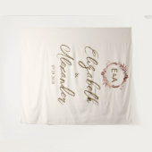 Tenture Monogramme Mariage de calligraphie (Devant (Horizontal))