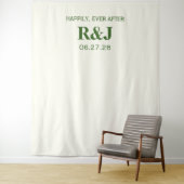 Tenture Monogramme Mariage simple et moderne (En situation)