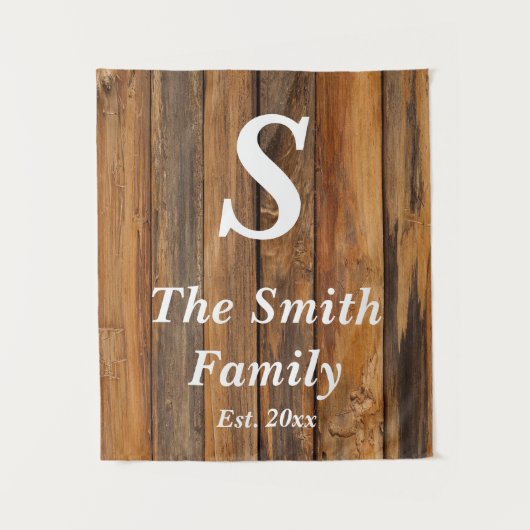 Tenture Monogramme personnalisé Anniversaire de la fête Co (Devant)