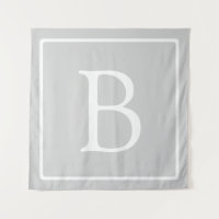Monogramme simple gris clair