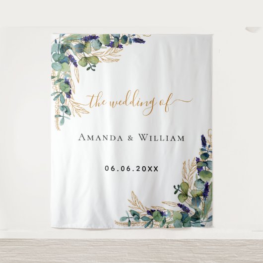 Tenture Monographie mariage en or de l'eucalyptus (Devant)