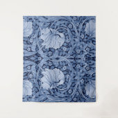 Tenture Monotone bleu Pimpernel, William Morris (Devant)