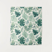 Tenture Monstera Mood - Tropical Leaf Motif Tapes Fabric (Devant)