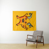 Tenture Monstre-Caricature de la Corne Cute (En situation (horizontale))