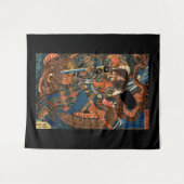 TENTURE MONSTRE DE COMBAT SAMURAI (Devant (Horizontal))