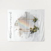 Tenture *~* Montagne Arc-en-ciel PALMIER TROPICAL EXOTIQUE (Devant (Horizontal))