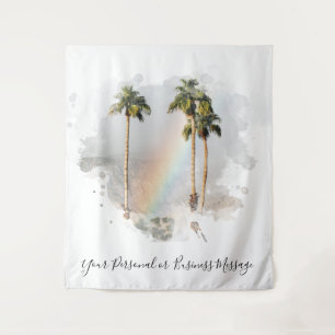 Tenture *~* Montagne Arc-en-ciel PALMIER TROPICAL EXOTIQUE