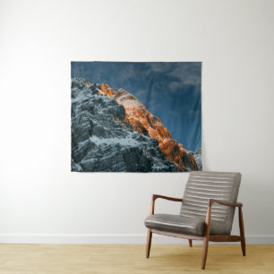 Tenture Montagne brillante au coucher du soleil