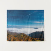 Tenture Montagnes d'automne et brouillard dans la vallée (Devant (Horizontal))