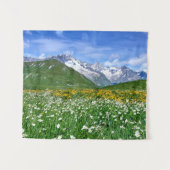 Tenture Montagnes | Swiss Alps Valley Spring (Devant (Horizontal))