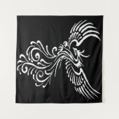 Tenture Monter De La Phoenix Phoenix Illustration Blanche  (Devant (Horizontal))