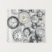 Tenture Montre de poche victorienne Alice au pays des merv (Devant (Horizontal))