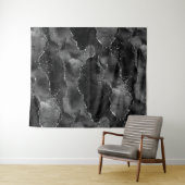 Tenture Moody Agate | Onyx Black Vampy Glam fond photo (En situation (horizontale))