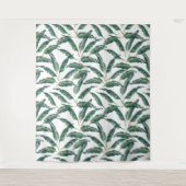 Tenture Moody Banana feuilles blanc (Devant)