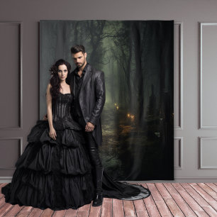 Tenture Moody Gothic Candlelit Forest Path XLarge