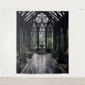 Tenture Moody Gothic Conservatory Room & Fountain XLarge (Devant)