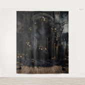 Tenture Moody Gothic Dark Alter avec Ravens XLarge (Devant)