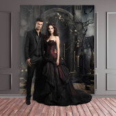 Tenture Moody Gothic Dark Alter avec Ravens XLarge
