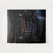 Tenture Moody Gothic Dark Alter avec Red Roses XLarge (Devant (Horizontal))