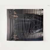 Tenture Moody Gothic Dark Alter Fleurs Bourgogne XLarge (Devant (Horizontal))