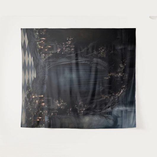 Tenture Moody Gothic Dark Arch & Lanterns XLarge (Devant (Horizontal))