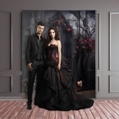 Tenture Moody Gothic Dark Arche et Chaise XLarge