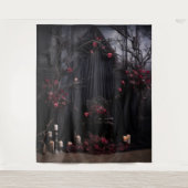 Tenture Moody Gothic Dark Arche et Chaise XLarge (Devant)