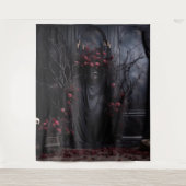 Tenture Moody Gothic Dark Room avec Mauve Rose XLarge (Devant)