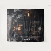 Tenture Moody Gothic Mansion Blue Chaises d'étude XLarge (Devant (Horizontal))