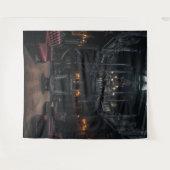 Tenture Moody Gothic Mansion Room & Cheminée XLarge (Devant (Horizontal))