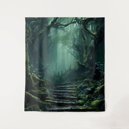 Tenture Moody gothique Forêt foncée Marches (Devant)