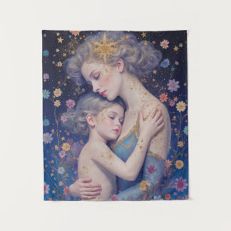 Tenture Moonlit Mother’s Embrace Tapestry