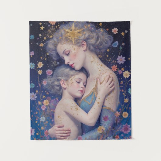 Tenture Moonlit Mother’s Embrace Tapestry (Devant)