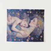 Tenture Moonlit Mother’s Embrace Tapestry (Devant (Horizontal))