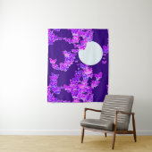 Tenture Moonscape Wish Butflies, violet et violet profond (En situation)