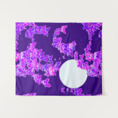 Tenture Moonscape Wish Butflies, violet et violet profond (Devant (Horizontal))